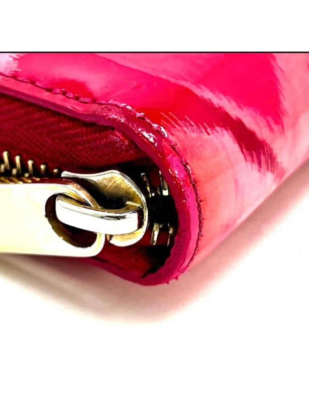 Louis Vuitton Vernis Ikat Flower Zippy Wallet Rose